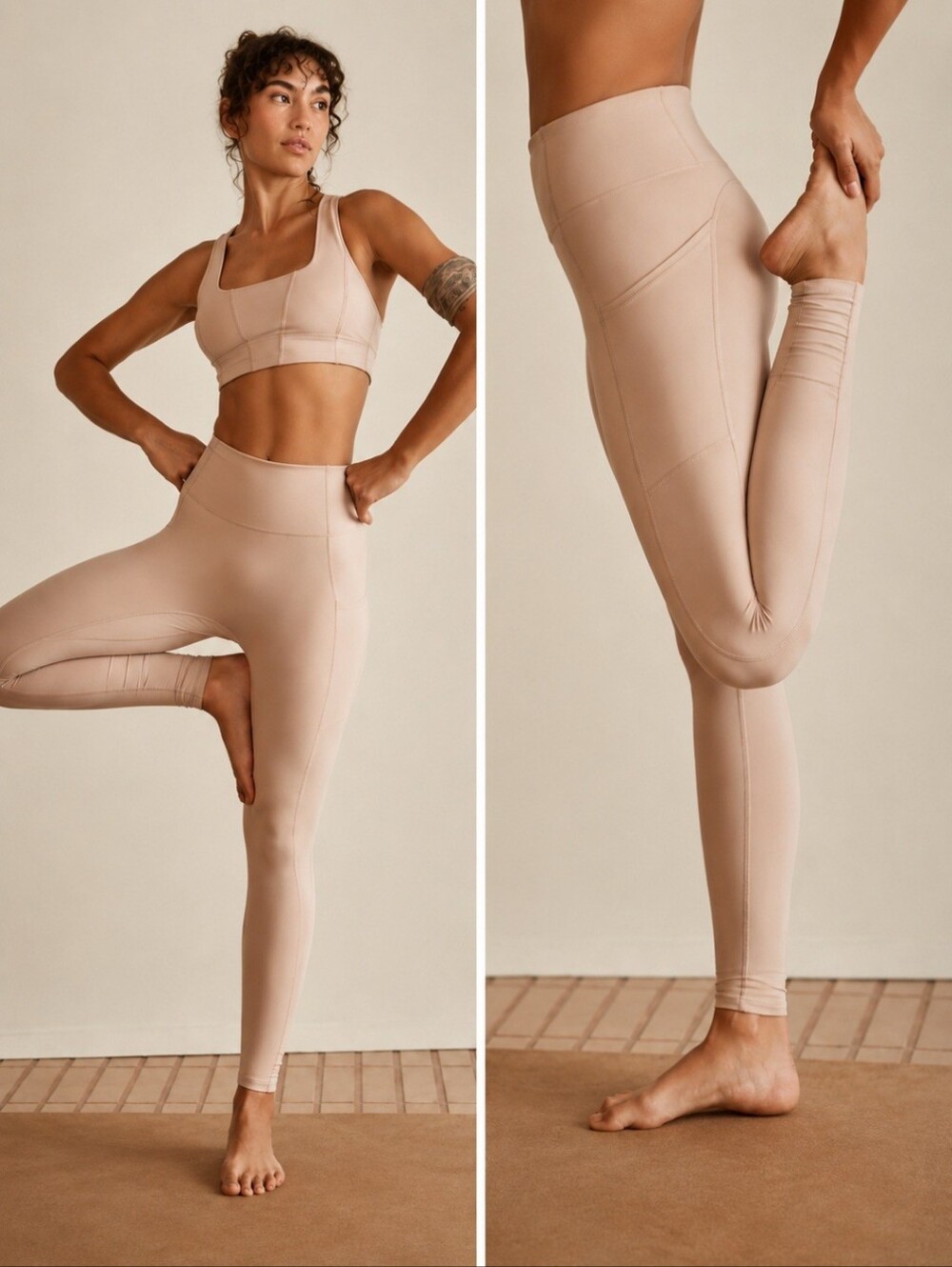 Free People Out of Your League Leggings In Clay.